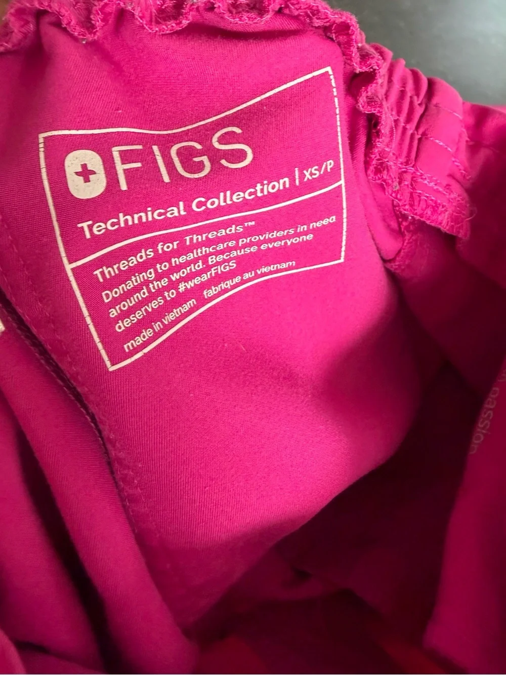 FIGS Technical Collection Pink Cargo Scrub Pants XS Petite